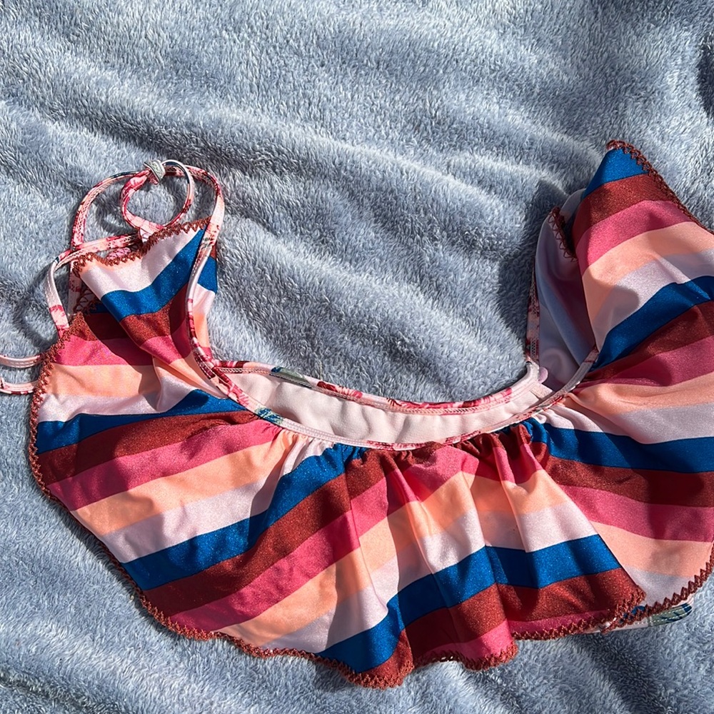 no boundaries strapless swim top